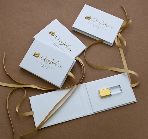 Personalized USB Box: Gold Crystal 16GB USB 3.0, Branding Gift