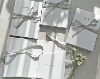 Personalisierte Foto Memory Box, Baby Andenken, Familien Foto Aufbewahrung, Hochzeitsfotografie (Pocket)