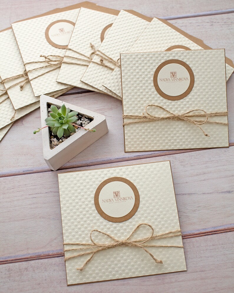 Kraft Paper Envelopes CD or DVD Personalized Enveloperustic Etsy