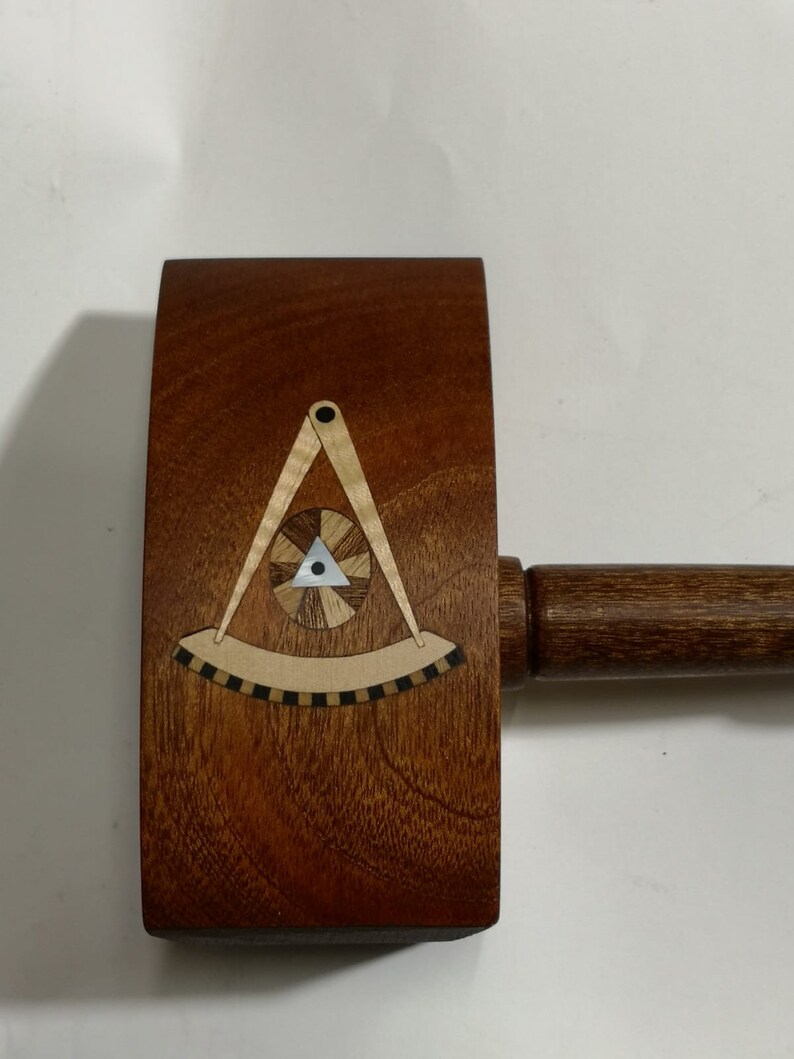 Masonic Common Gavel With Two Inlays on the Sides With Etsy