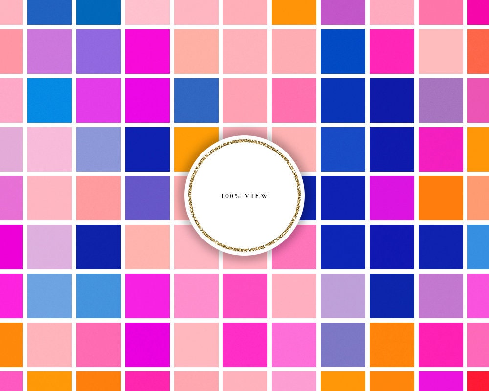 Mosaic Digital Paper, Seamless Patterns, Bright Colors, 12x12 Tileable ...