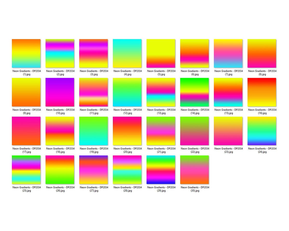 Instant Pay Gradient Neon Gradient Digital Papers, Bright Ombre Backgrounds, 12x12 Colorful ...