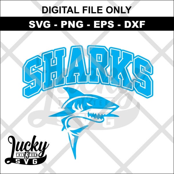 Sharks SVG digital files