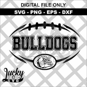 Bulldogs Football SVG Digital files