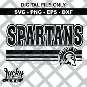 Arquivos digitais SVG de 3 linhas da Spartans