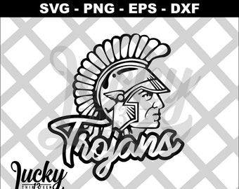 Trojans Script SVG digital files
