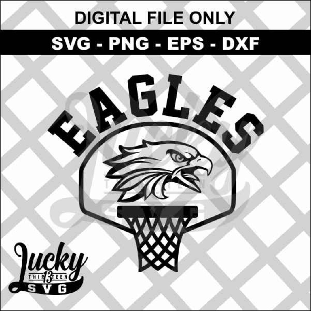 Eagles Basketball SVG Digital Files Etsy