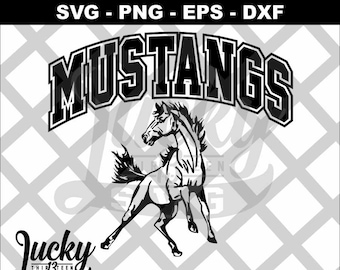 Mustang with Text SVG digital files
