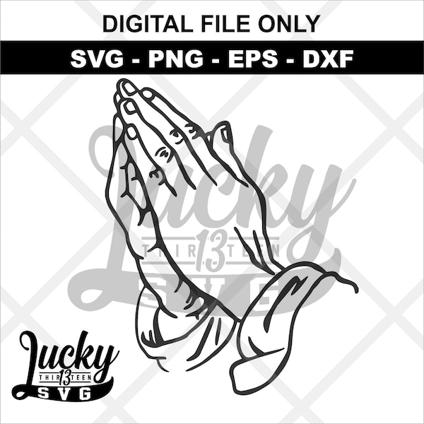 Praying Hands SVG digital files