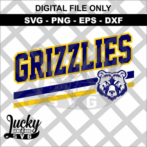 Grizzlies SVG digital files