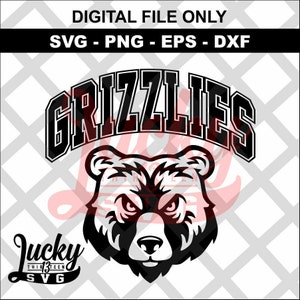 Grizzlies SVG Digital files