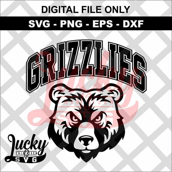 Grizzlies SVG Digital files