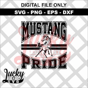 Mustang Pride SVG Digital Files