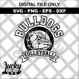 Bulldogs Volleyball SVG Digital files