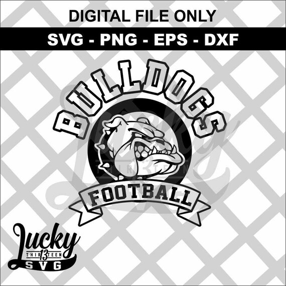 Bulldogs Football SVG Digital Files - Etsy