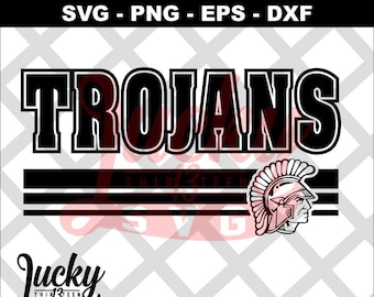 Trojaner 3 Linie SVG digitale Dateien