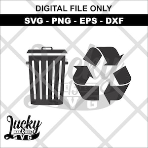 Trash Recycle SVG digitale Dateien