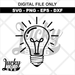 Light Bulb SVG Digital files