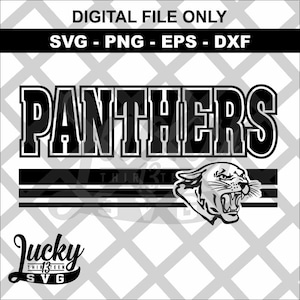 Panthers 3 line SVG Digital files