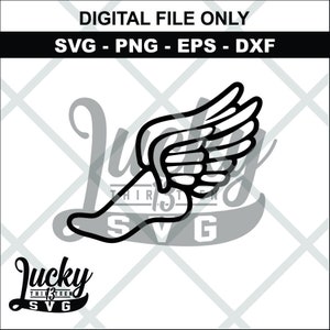 Track foot SVG vector file