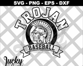 Trojan Baseball SVG digitale Dateien