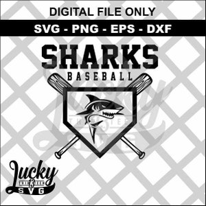 Haie Baseball SVG Digitale Dateien