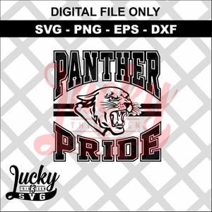 Panther Pride SVG Digital files