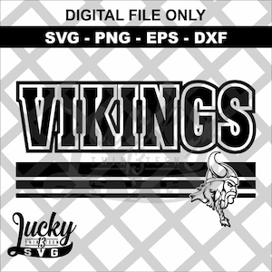 Vikings 3 line SVG digital files