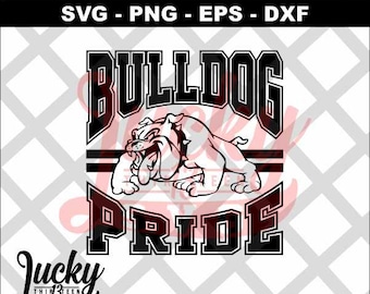 Bulldog Pride SVG Digital files