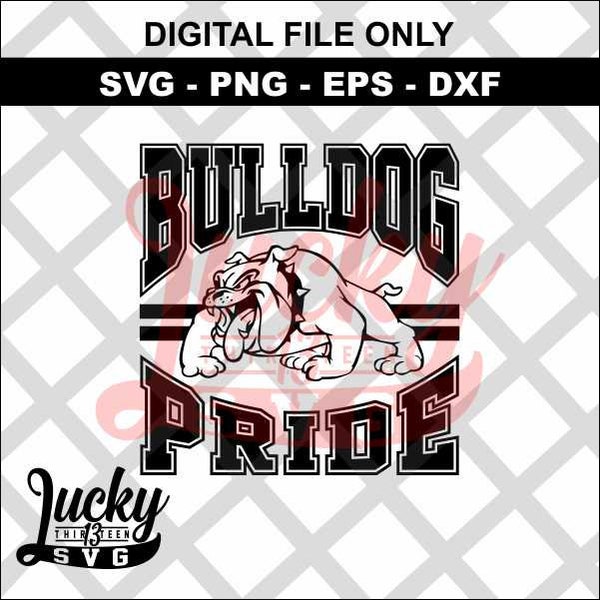 Bulldog Pride SVG Digital files