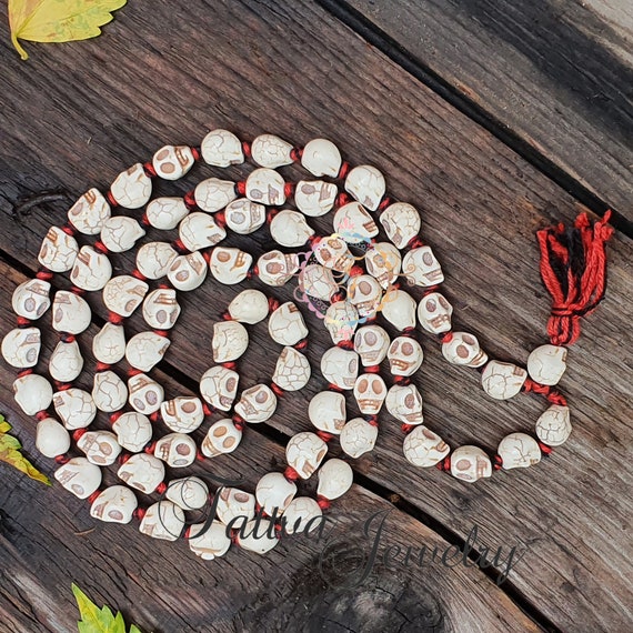 Skull clearance mala necklace