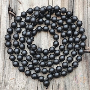 108 Beads Shaligram Mala: Vishnu Rosary Necklace