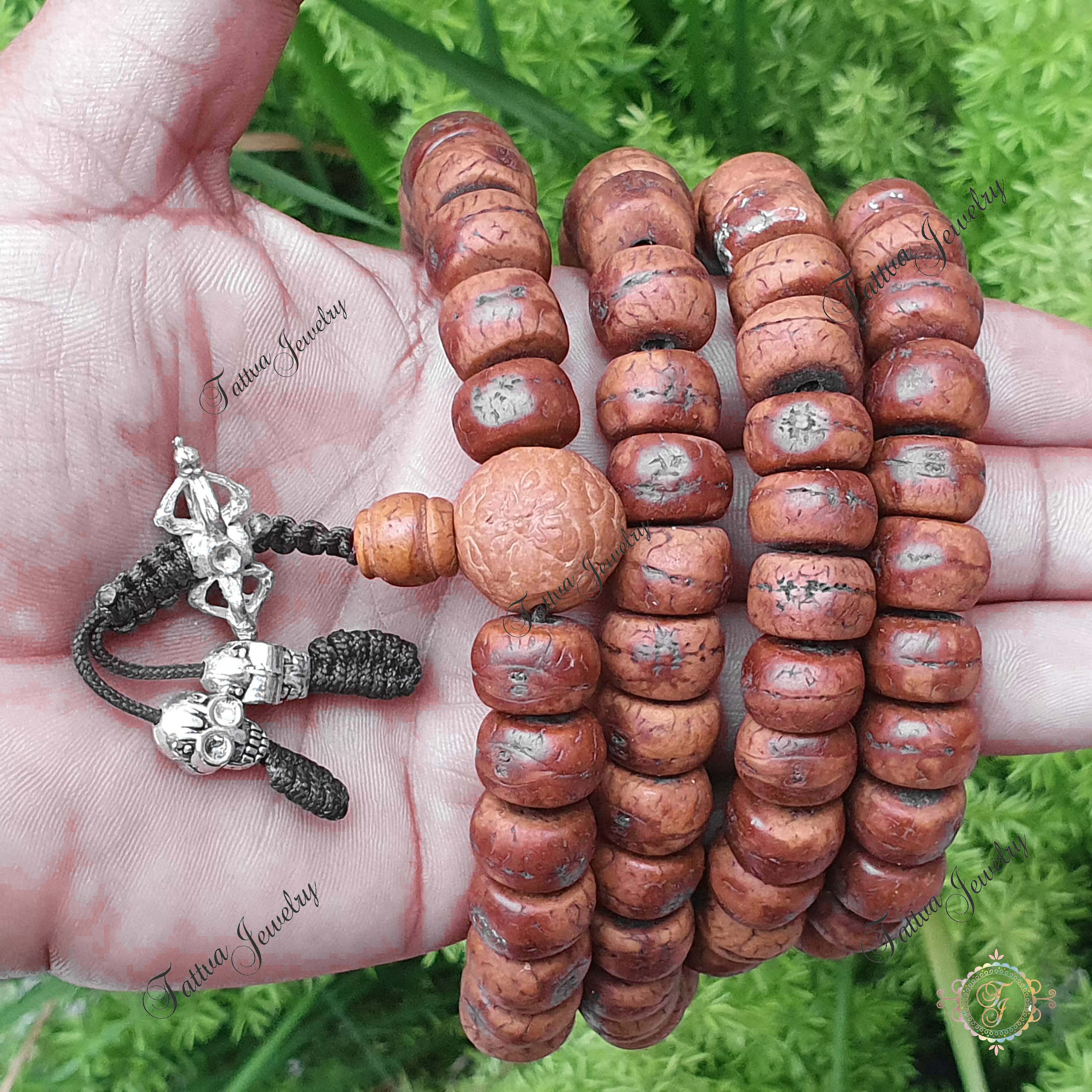 Bodhi Seeds Mala. Genuine Bodhi Seeds Japa Mala from Lumbini Nepal 108 Beads.