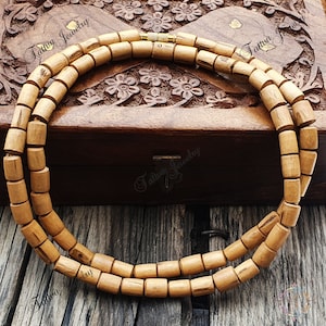 Kanthimala Big Size 1, 2, 3, 4 Round Handmade Tulsi Necklace • Hare Krishna Kanthi Mala • Tulsi Kantha Mala • Tulsi Beads • Tulsi Choker