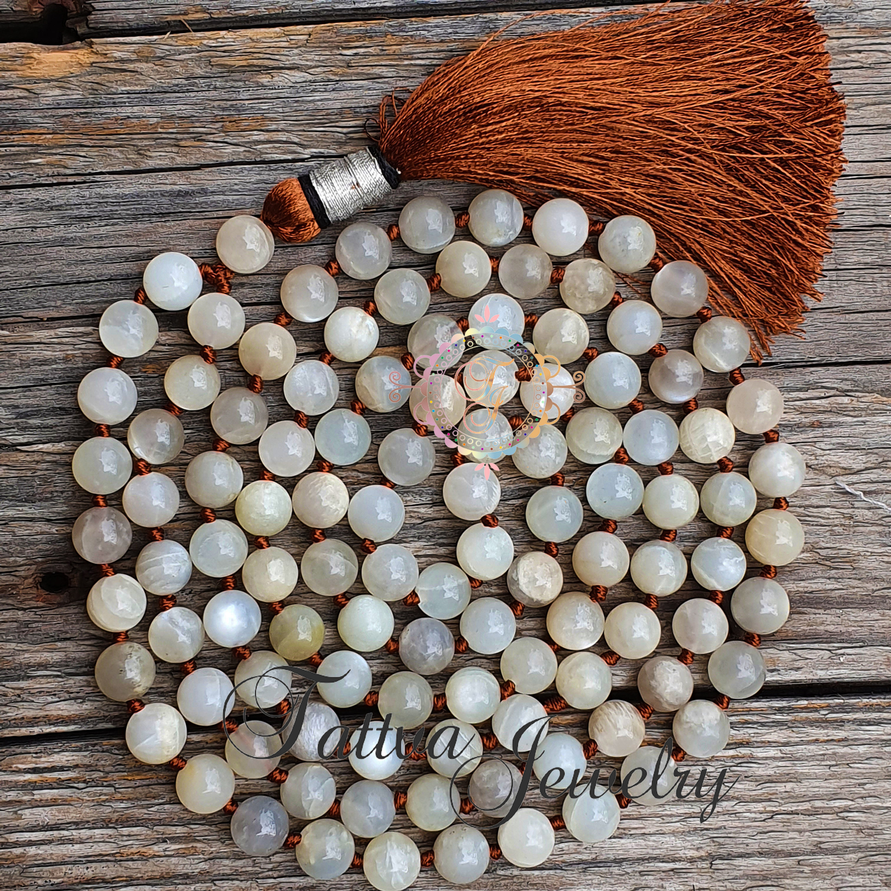Moonstone sale mala beads