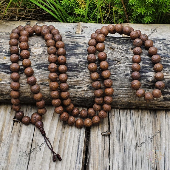 Buy 108 Natural Bodhi Seed Mala Prayer Beads, Traditional Mala