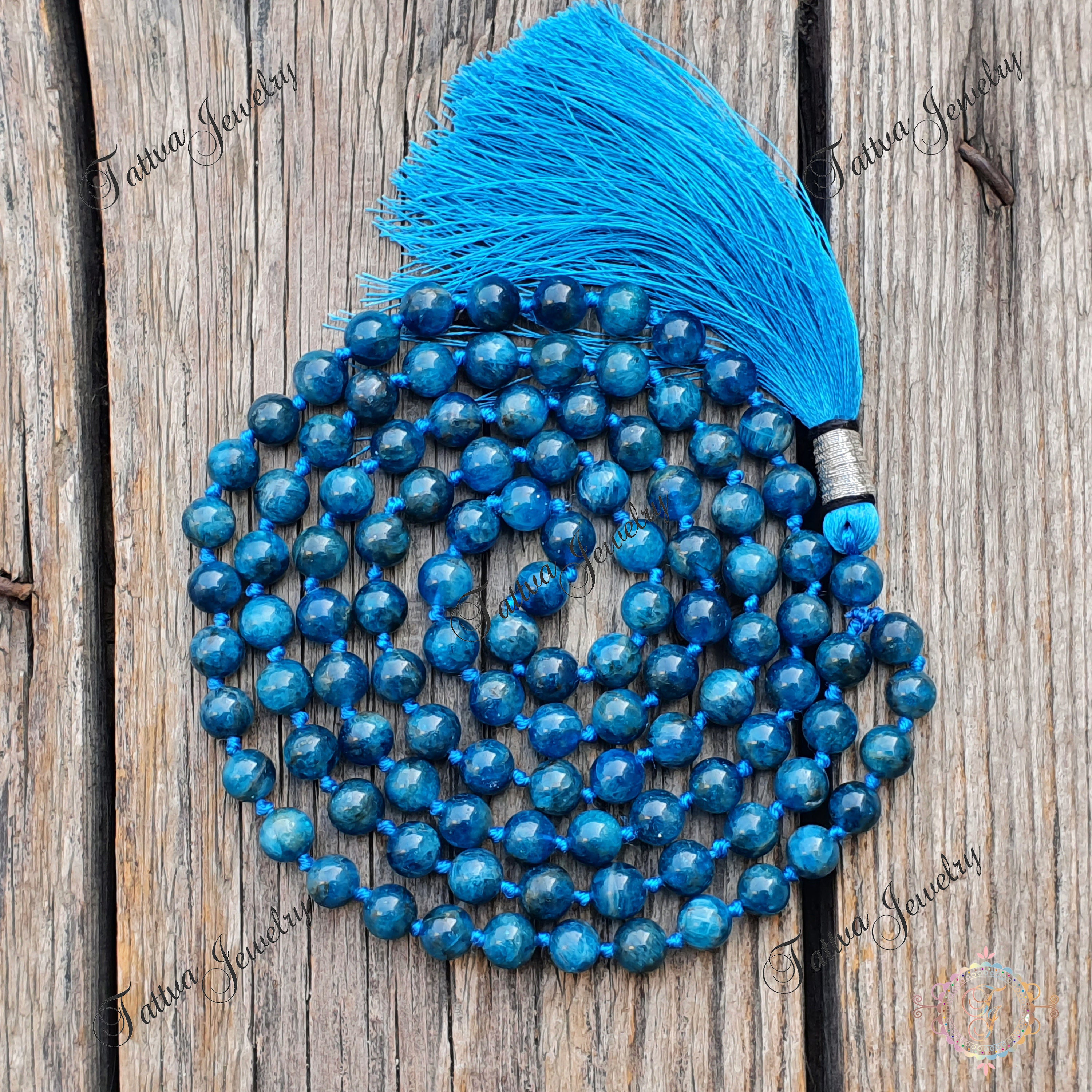 Buy Sapphire 8mm Beads for Mala Necklace Making!