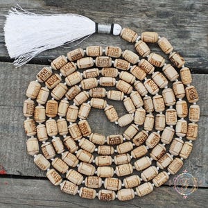 Radhe Tulsi Mala Meditation Beads, Shree Radhe Tulsi Necklace, Tulasi Japa Mala, Holy things, Radha Necklace, 108 Mala Beads
