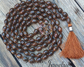 Lotus Seed Mala: Kamal Gatta 108 Bead Spiritual Necklace