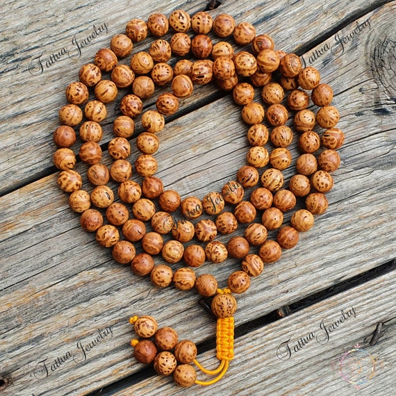 Indian Bodhi Seed Bajra Buddhist Mala, Tibetan Mala, Buddhist Mala , Indian  Bodhi Seed Mala , Bodhgaya Bodhi Seed Mala , Adjustable Knot -  Canada