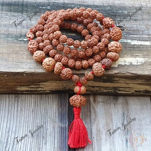 Siddha Rudraksha Mala: 1-14 Mukhi, Gauri Shankar, Ganesh Beads - Lab Certified