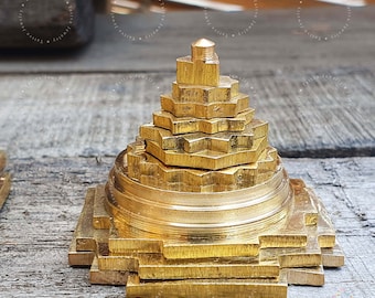 Brass Sri Yantra: Shree Chakra for Vastu, Prosperity & Abundance