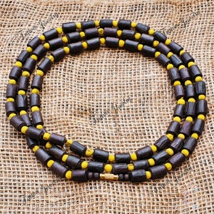 Kanthi Necklace 1, 2, 3 Round, Handmade Tulsi Necklace - Hare Krishna Kanthi Mala I Tulsi Kanthimala I Tulsi Beads I Tulsi Choker
