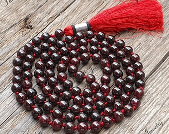 Qi: Red Chakra Triple Beaded Necklace Set - One with band of small gold  glass beads, one banded in nuggets and one with small red garnet quartz —