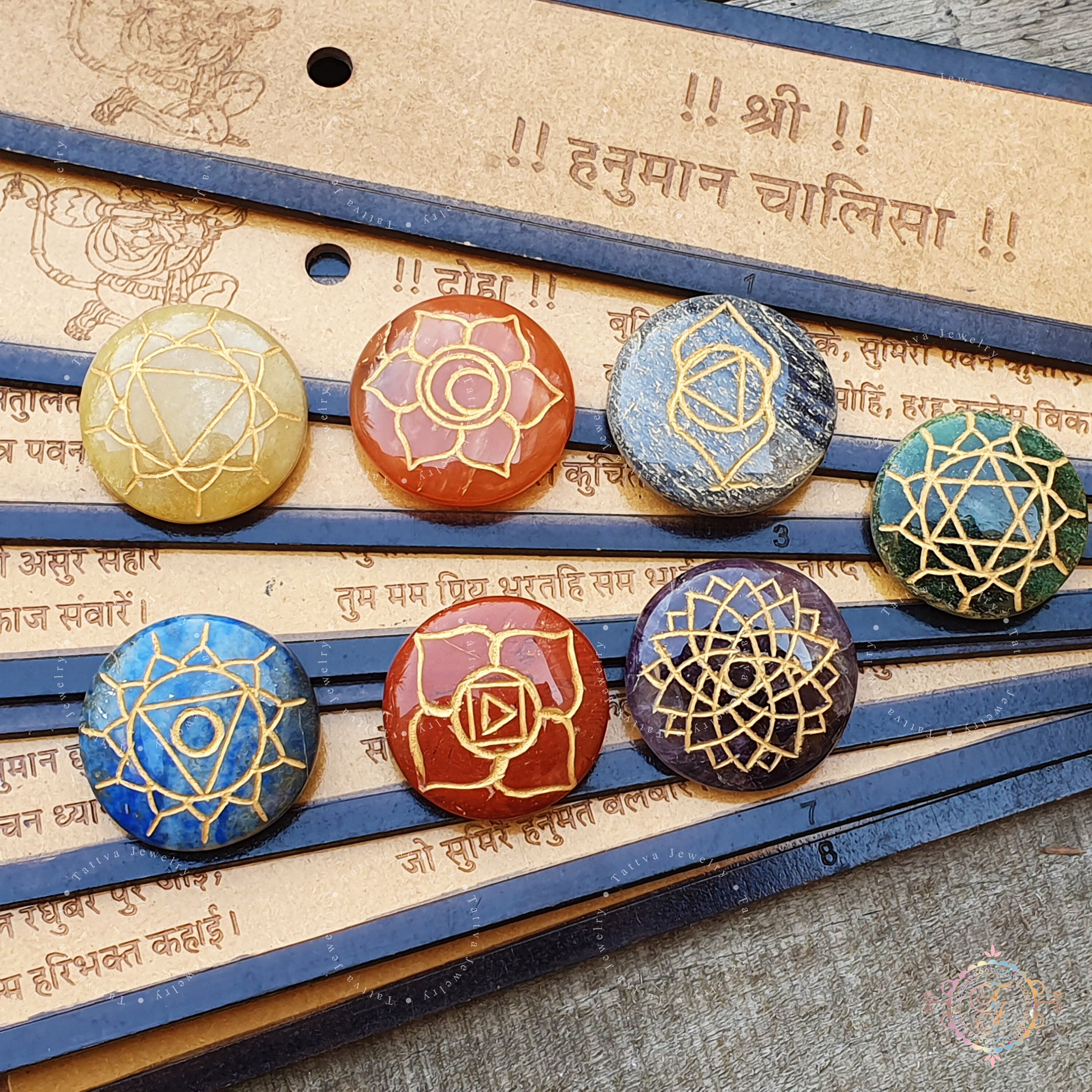 Set 7 Pietre Chakra Naturali - Per Meditazione, Reiki E Equilibrio Energetico - Foto 9