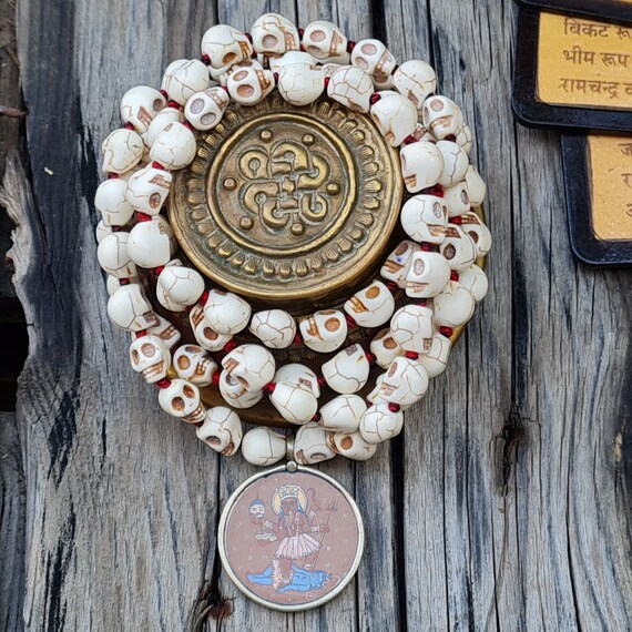 Skull mala necklace sale