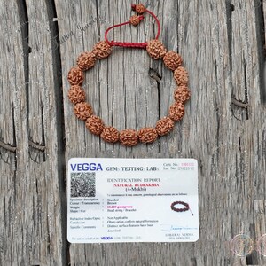 Adjustable 4 Mukhi Rudraksha Bracelet – Four Face Beads | Handcrafted Macrame Wristlet | Certified Natural Beads | Spiritual Gift