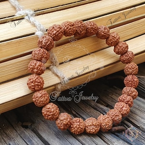 5 Mukhi Rudraksha Bracelet: Handcrafted Spiritual Beads, Lab Certified