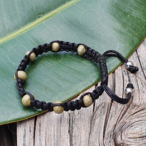 Siddha Parad Gutika Bracelet: Macrame Adjustable Religious Gift