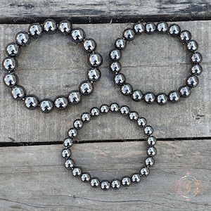 Magnetisches Hämatit Perlen Armband: Balancierende Kristall Heilung
